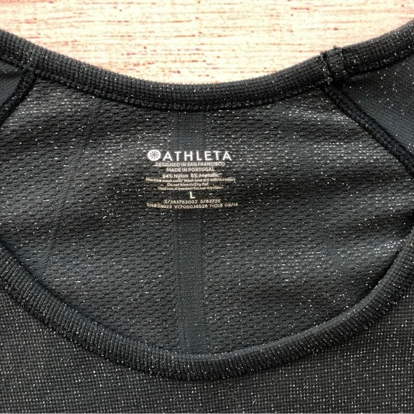 Athleta Speedlight Seamless Top in Shine Gray Size L - Picture 4 of 8